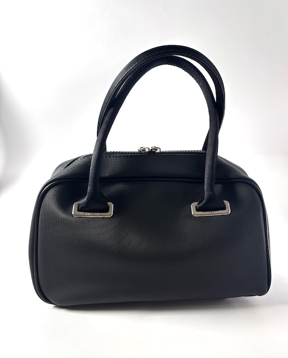 Lacoste Vintage Black Everyday Satchel – Preppy Structured Bag