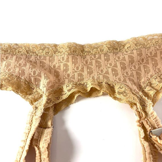 Dior Beige Lace Garter Belt - image 3