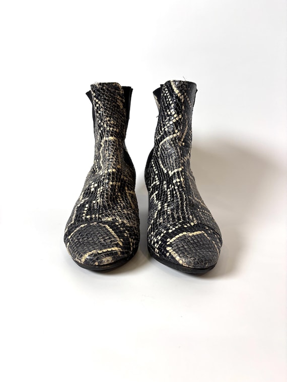 Isabel Marant Snakeskin Chelsea Boots – Python Pr… - image 2