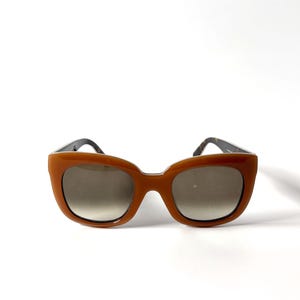 PHOEBE PHILO バンブーサングラス ダークブラウン PHOEBE PHILO | BAMBOO SUNGLASSES | DARK BROWN RILSAN