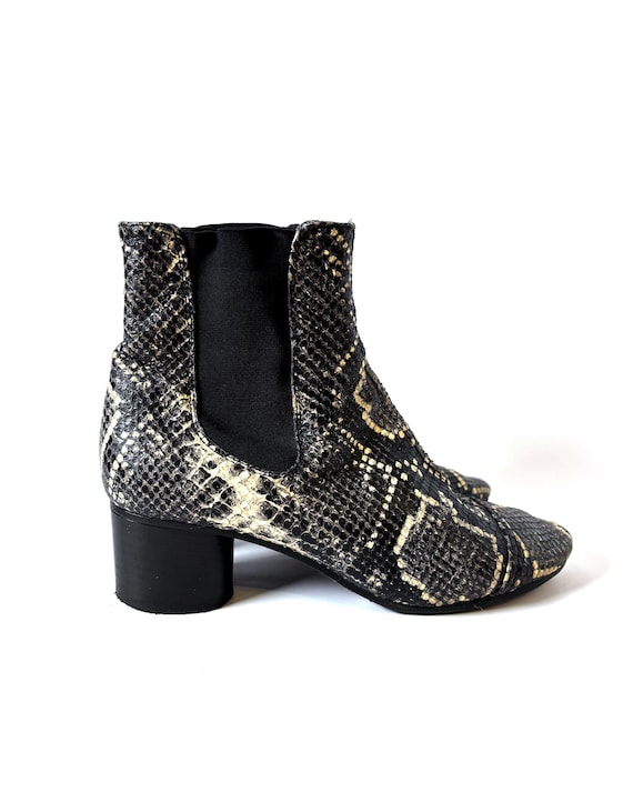Isabel Marant Snakeskin Chelsea Boots – Python Pr… - image 1