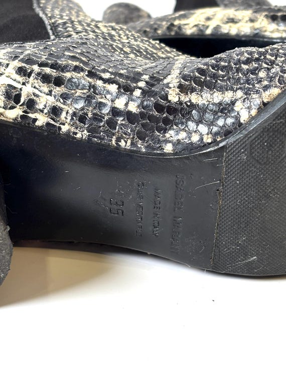 Isabel Marant Snakeskin Chelsea Boots – Python Pr… - image 7