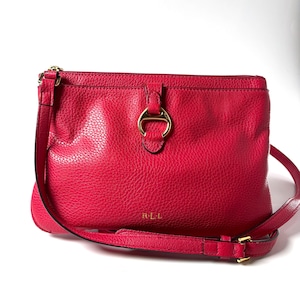 Ralph Lauren RLL Cherry Red Barbie Core Crossbody Bag Gold Hardware