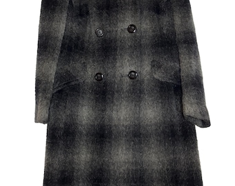 Vintage Dereta London Mohair Plaid Coat – Dark Academia, Old Money Style