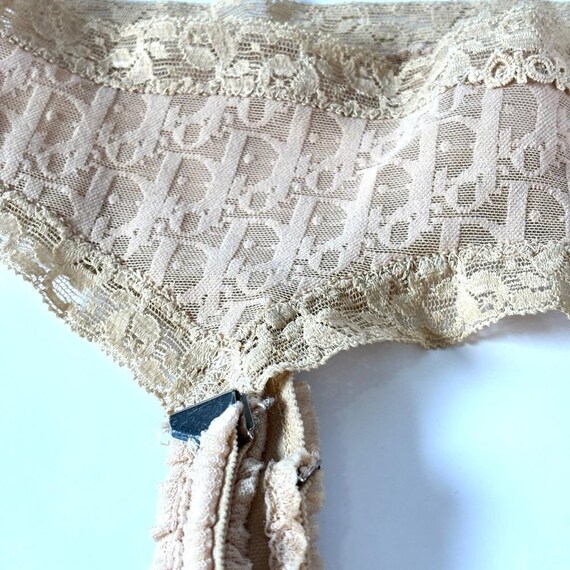 Dior Beige Lace Garter Belt - image 7