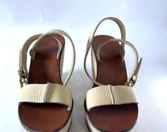 Miu Miu 1998 SS Cow Pony Fur Block Heels - Etsy