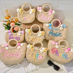 Gepersonaliseerde handtas, Gepereriniseerde tas voor kleine meisjes, Gepersonaliseerde kinderhandtas, Cadeaus voor meisjes, Gepersonaliseerde cadeaus bruidsmeisje, Gepersonaliseerde tas, Gepersonaliseerde tas