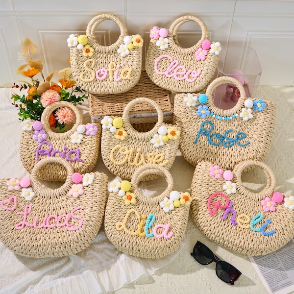 Personalised Hand Bag,Little Girls Bag Perainalised,Personalised Kids Handbag,Gifts for Girls,Customized Bridesmaid Gifts,Personalized  Bag