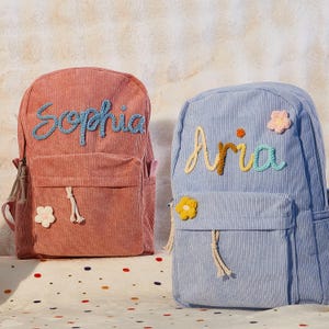 Sac à dos personnalisé pour tout-petit, Sac à dos personnalisé en velours côtelé pour enfants, Sacs à dos monogramme pour tout-petit, Cartable pour enfants, Sac à dos pour enfants