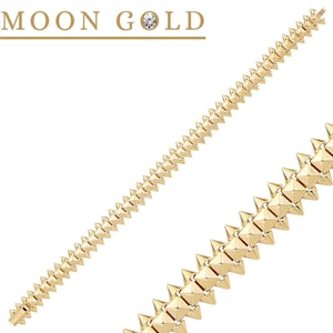 14K Gold Chain Bracelet / Stackable and Link Bracelet / Dainty Gold Chain Bracelets / Gifts For Her / Clash Link Bracelet