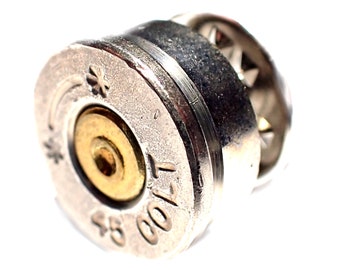 Bullet Tie Tac  45 Colt Starline Brass Bullet Tie Tack  Hat Pin SL-45C-B-TT  Bullet Hat Pin  Men's Jewelry  Tie Pin  Hat Pin  Tie Tac