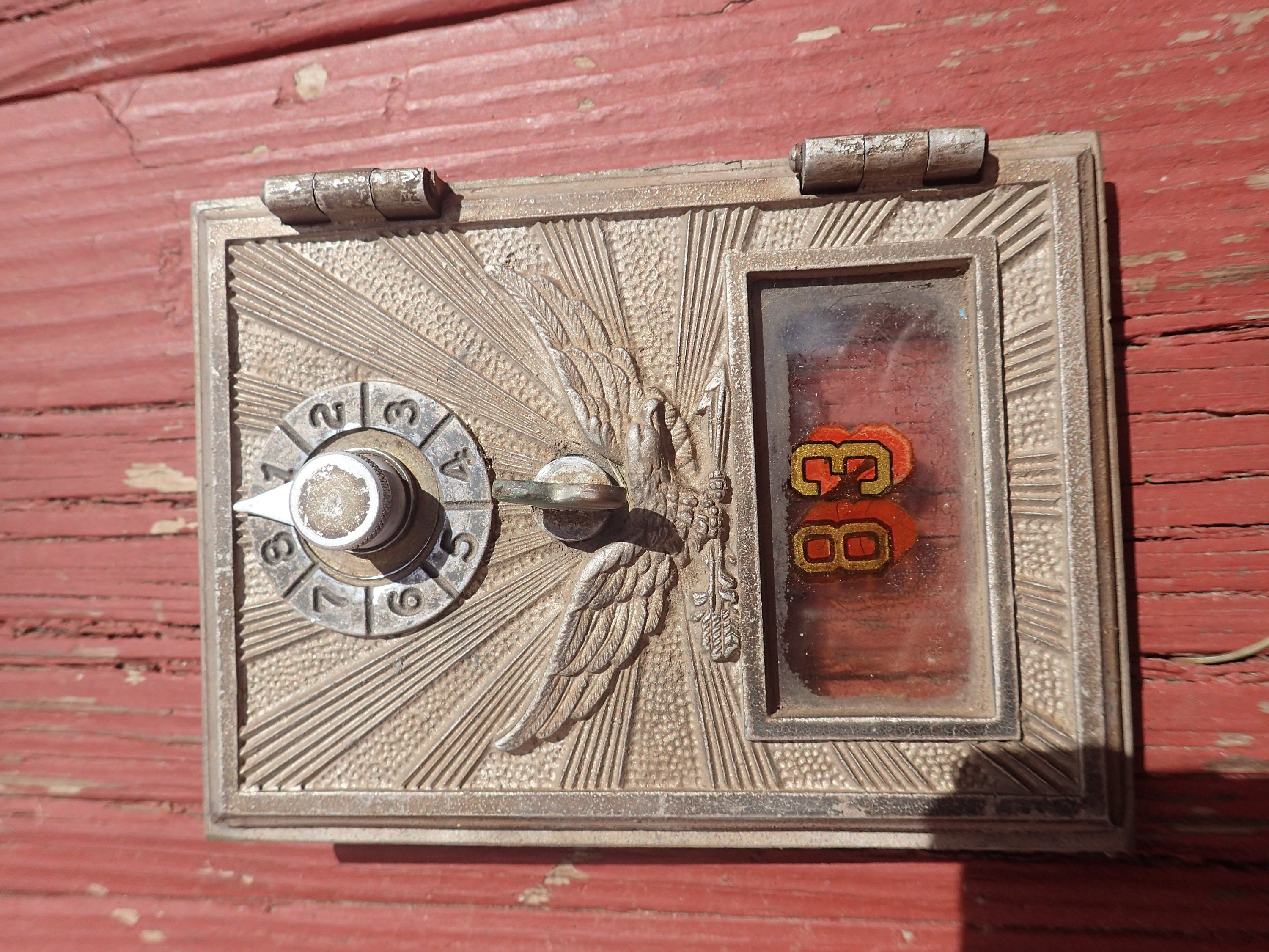 Vintage Eagle Post Office Door Works Flawlessly Great Old Etsy