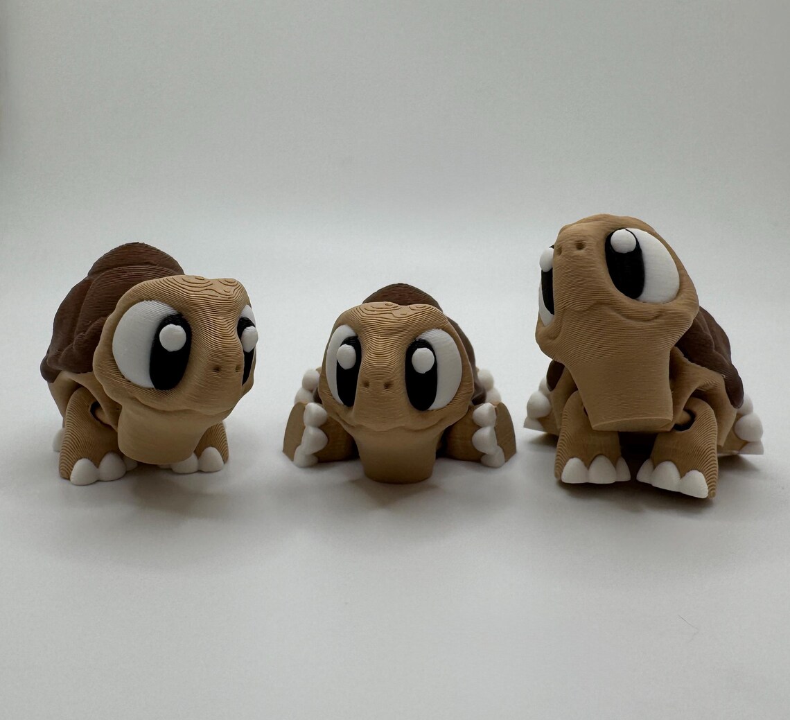 Mini Articulated Tortoise | Palm-sized 3D Printed Turtle by 3D GOB ...