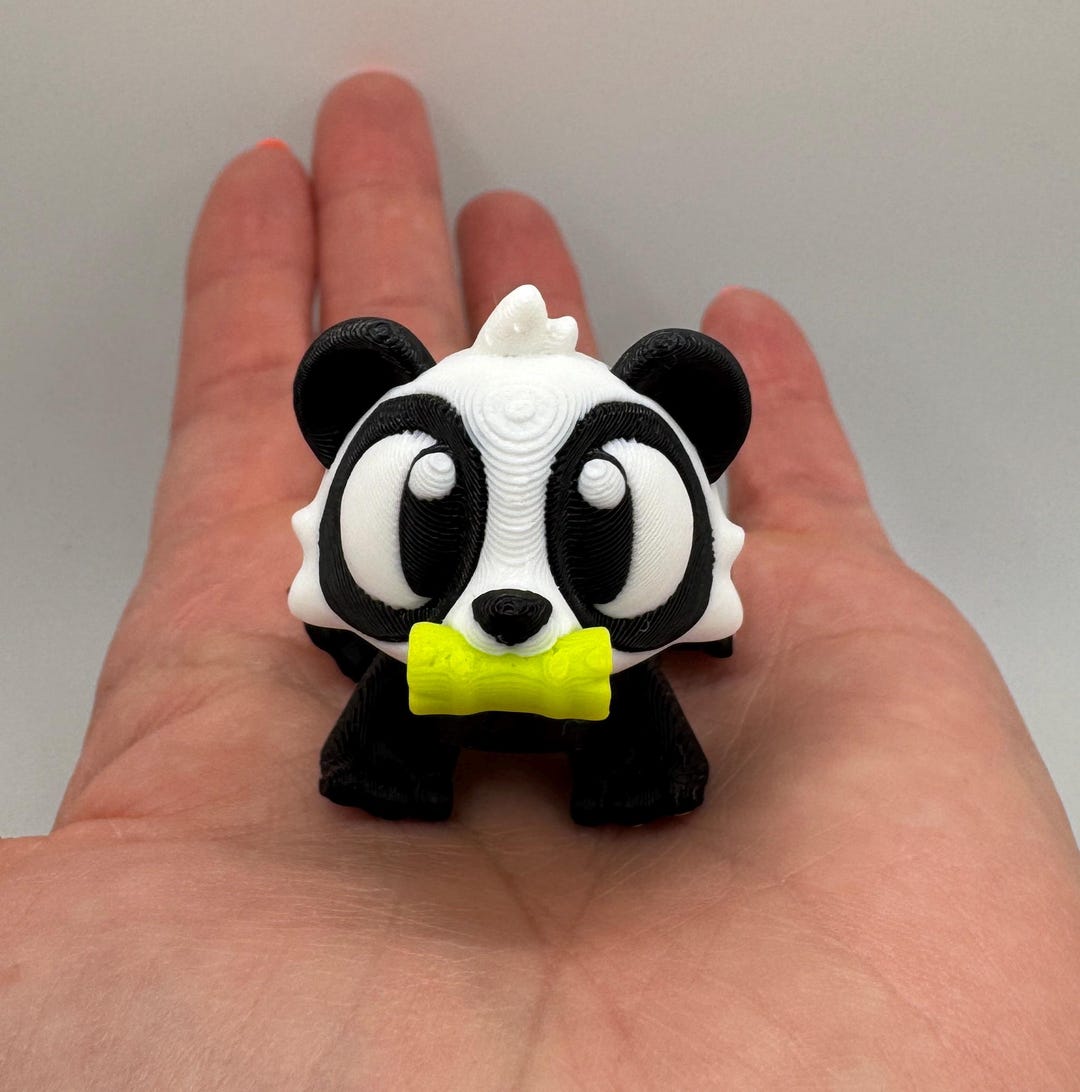 3D Printed Articulated Panda by 3DGOB | Small & Mega Sizes | Poseable ...