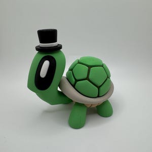 3d printed hat turtle with removable shell – includes 3 swappable hats! - designed by blob lab
