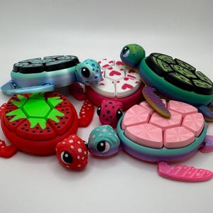 Sea turtle fidget clicker – a 3d-printed sensory toy designed by pawpular prints!