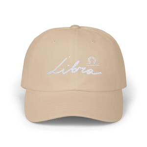 Libra Zodiac Sign Embroidered Baseball Cap | Custom Dad Hat with Astrology Symbol | Perfect Gift for Horoscope Lovers