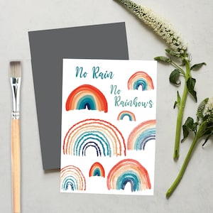 Pas de pluie, pas de carte arc-en-ciel.