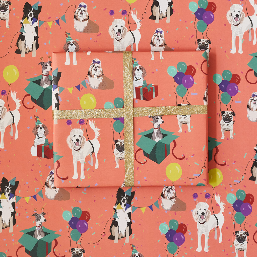 Wrapping paper for best sale dogs