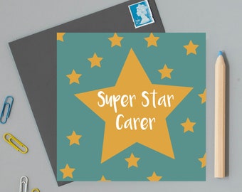 Super Star Carer Card