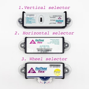 FasTrak Flex Suction cup mount for Toll/Transponder (3D Printed Slim, Low profile design)
