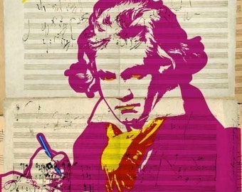 Ludwig van Beethoven Print 11x17 - Famous Seniors