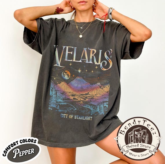 Velaris City of Starlight Shirt, ACOTAR Merch, Sarah J Maas Shirt, Night Court Tee, Court of Thorns and Roses, Rhysand Feyre, Bookish Gift