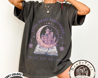 Aesthetic Spicy Book Shirt, Fantasy Fairytale Castle Tee, Gift for Spicy Book Reader, Dark Romance Apparel, Bookish Mom Gift, Booktok Merch
