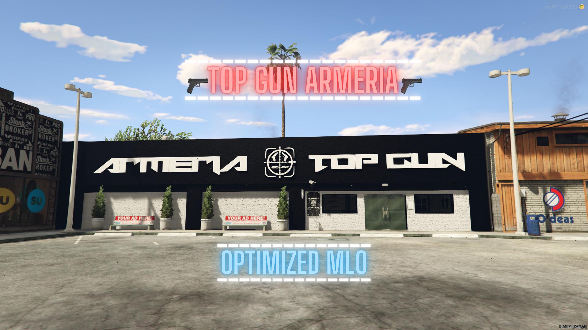 Top Gun Armeria | MLO/MAP | FiveM GTA V | Optimized | Drag and Drop Files | Best Quality |