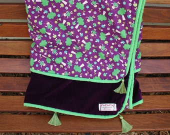 Purple Velvet Blanket, Throw Blanket Purple Fairy, Girls Throw Blanket, Neon Green Blanket, Bedroom Decorating, Fairies Room Theme