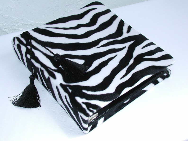 Zebra Album Binder, Photo Albums, Fabric Covered Album, Animal Print