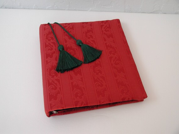 Red Photo Album Red Fabric Binder Photo Album With 8x10 Etsy