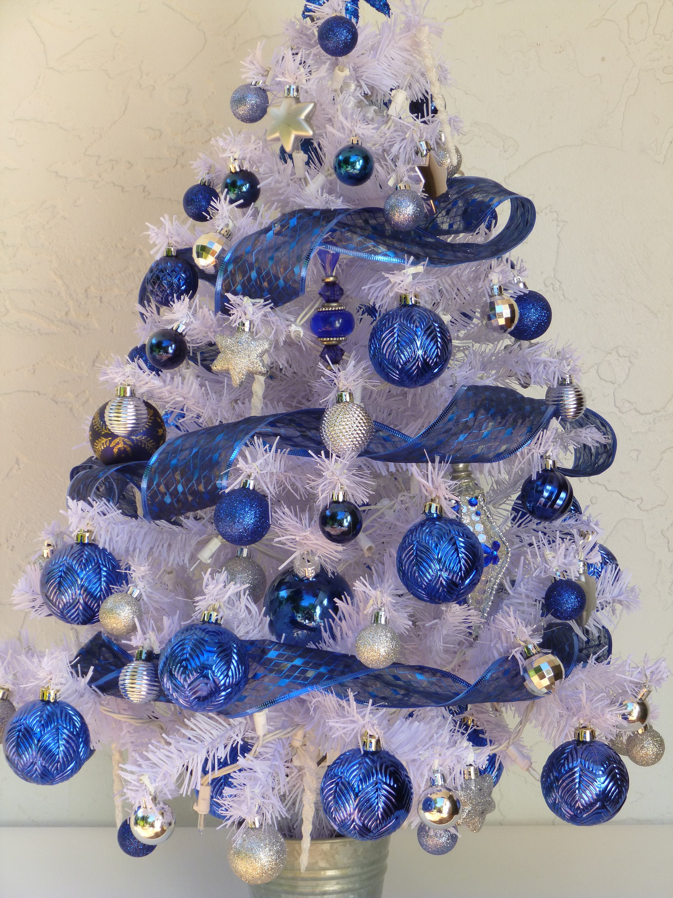 Blue & Silver Christmas Tree
