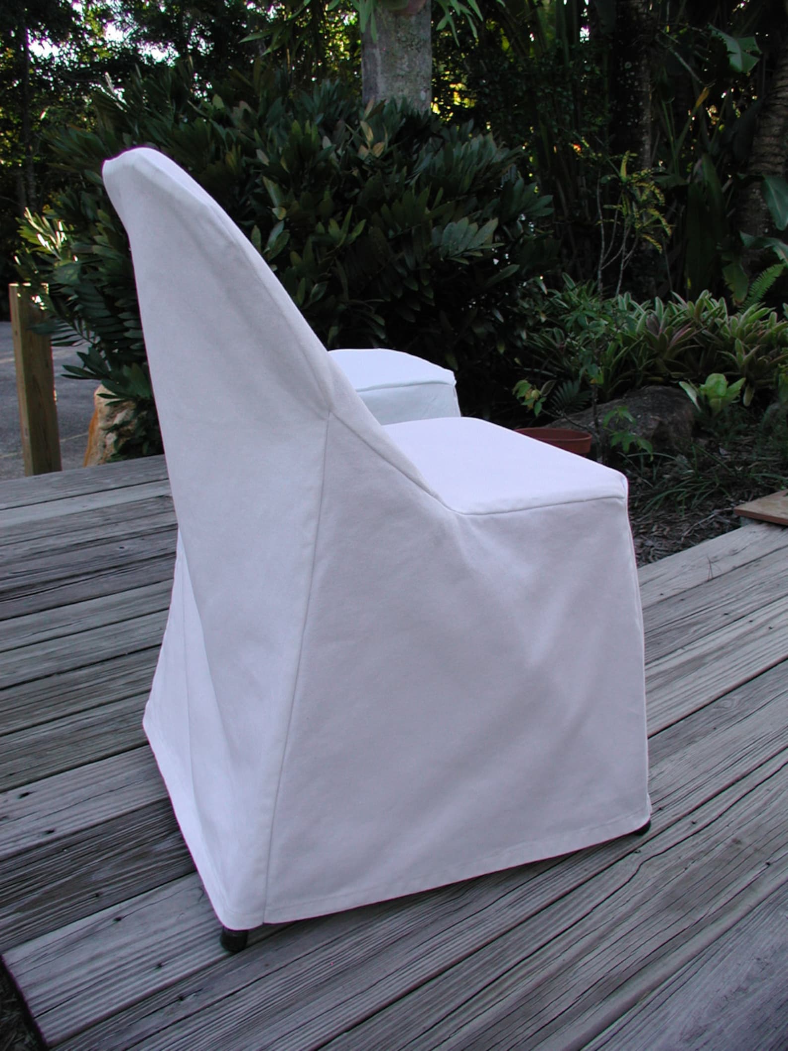 Folding Chair White Slipcovers, Custom Chair Covers, Chair Slipcovers