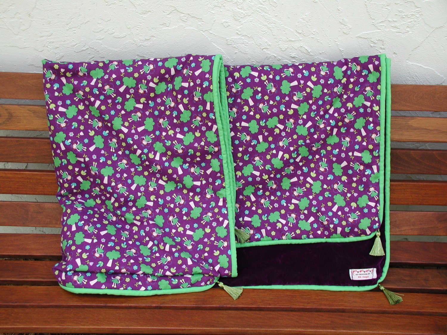 Purple Velvet Blanket Throw Blanket Purple Fairy Girls Throw Etsy