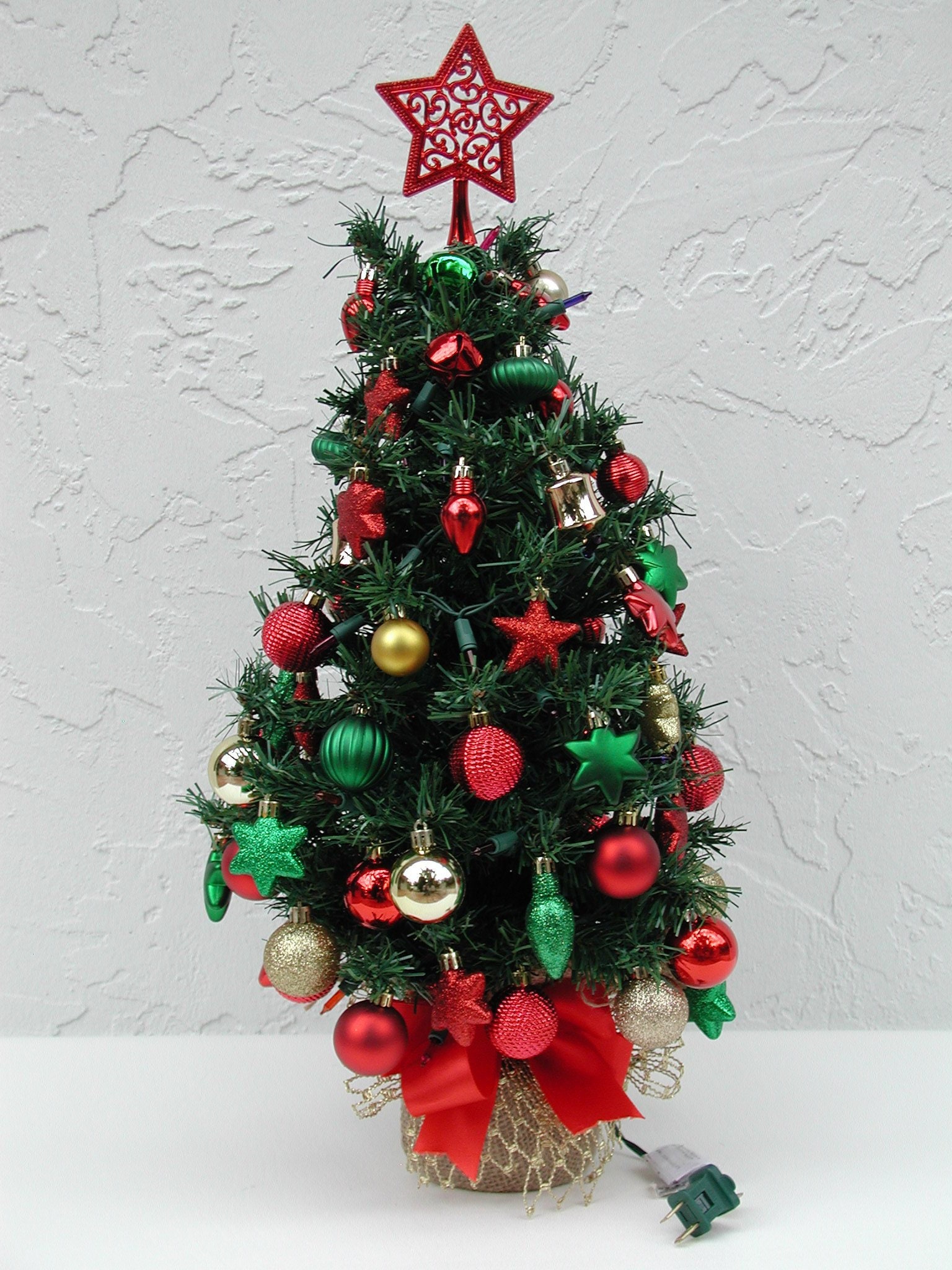 Miniature Christmas Tree Fully Decorated Tree 50 Color | Etsy