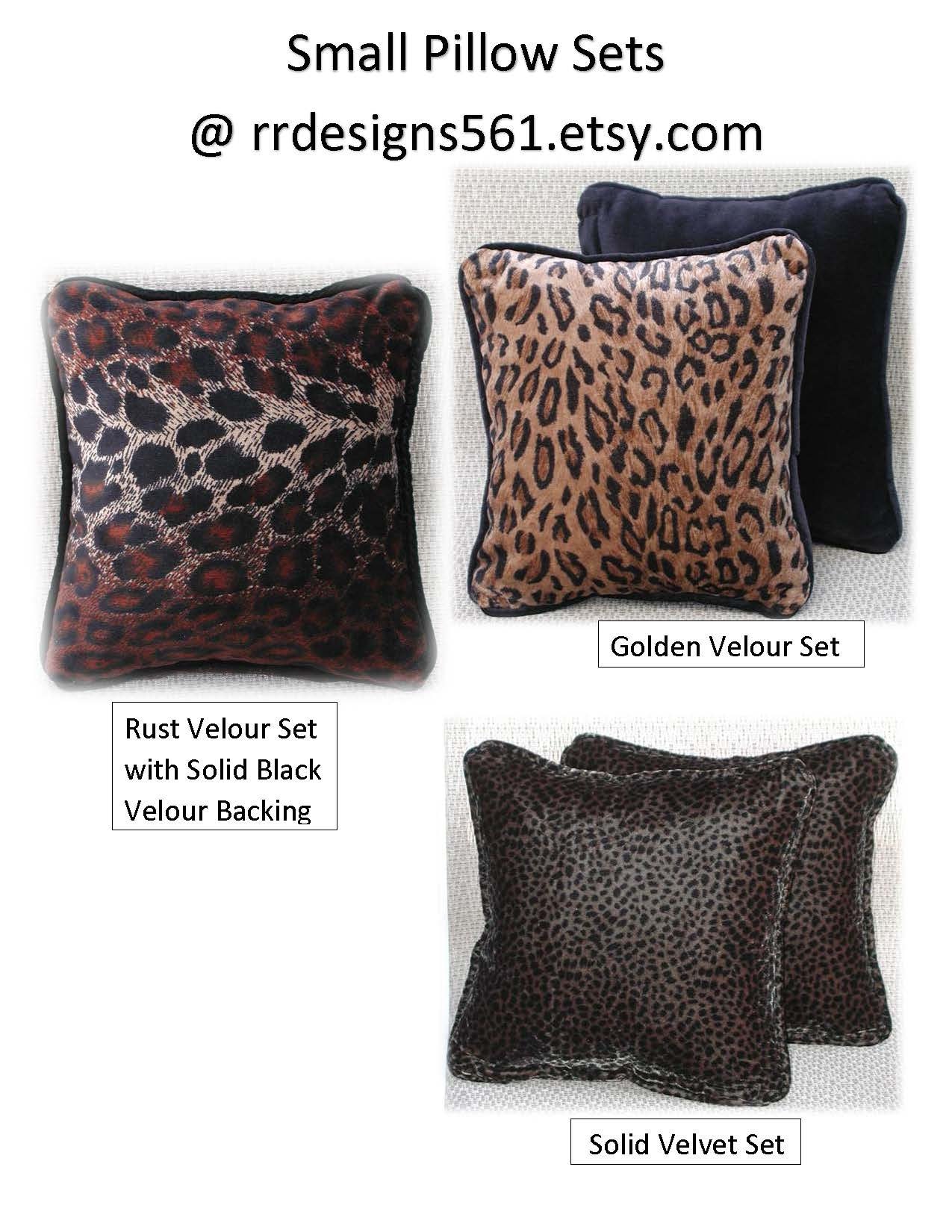 Animal Print Pillows, Throw Pillow Sets, Small Pillow Sets, Accent Toss Pillows, Velvet Pillow