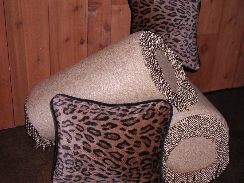 Round Cylinder Cushion, Foam Bolster, Animal Print Pillow, Round Throw