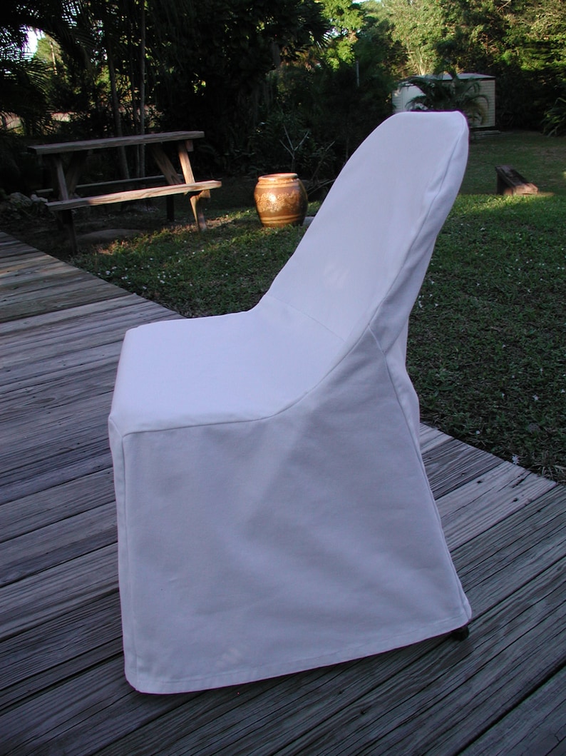 Folding Chair White Slipcovers, Custom Chair Covers, Chair Slipcovers