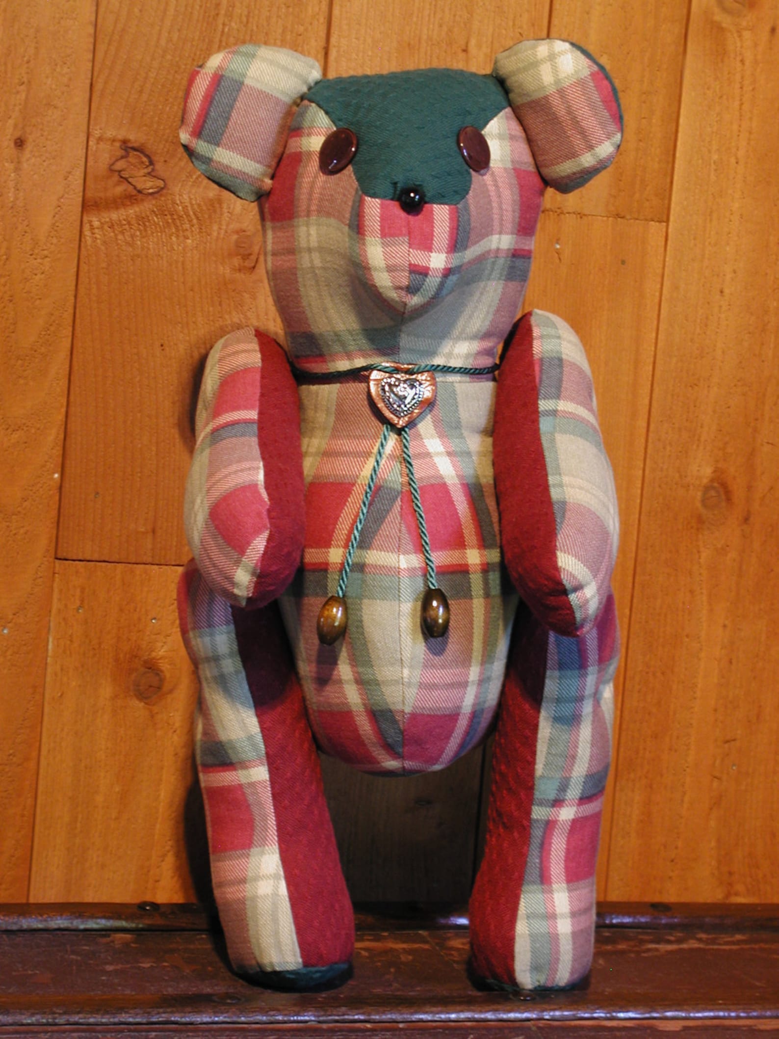 Plaid Teddy Bear Keepsake Teddy Bear Namesake Teddy Bears Etsy