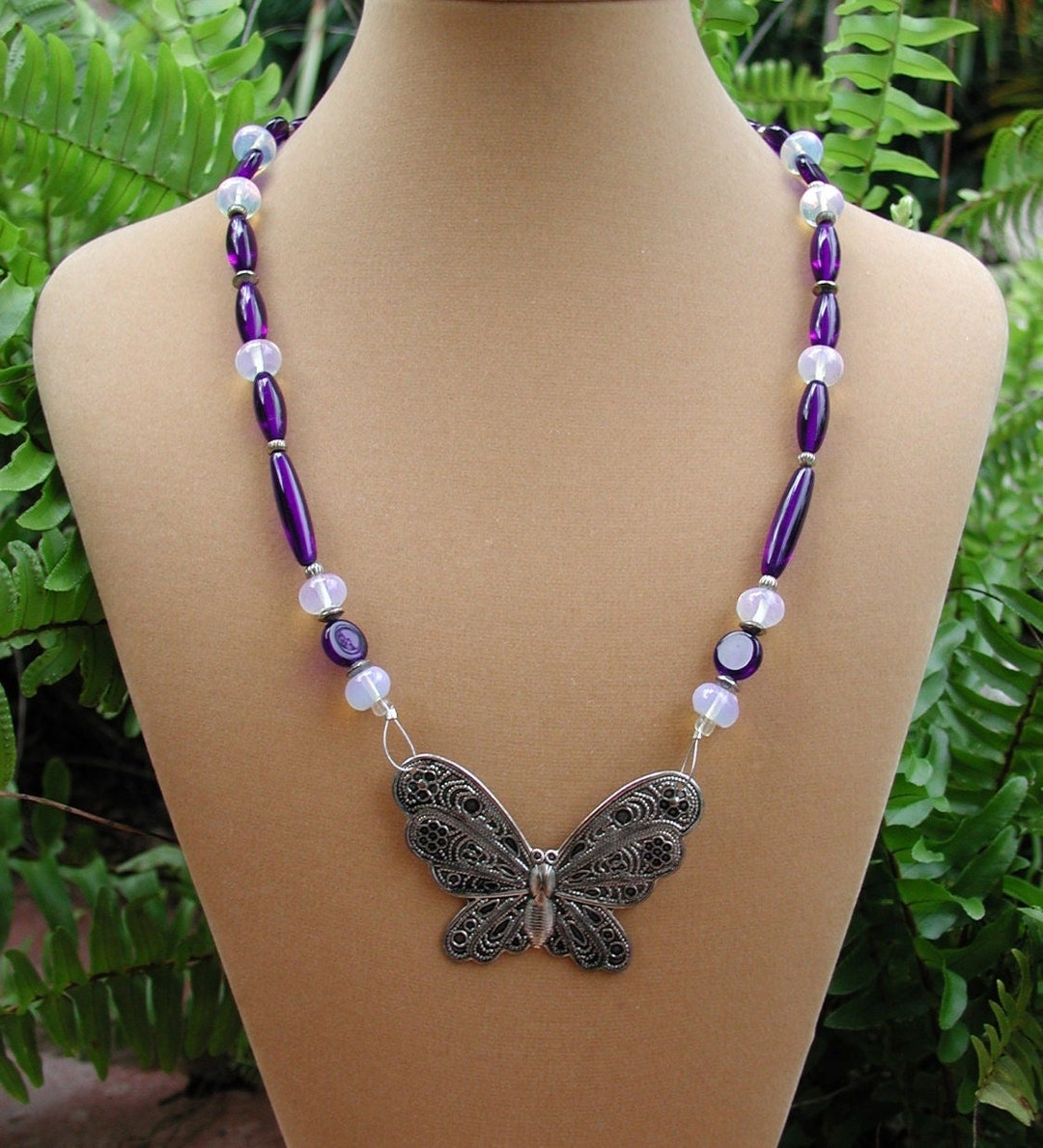 Collana A Forma Di Farfalla In Argento Sterling 925 Placcata In - Foto 7