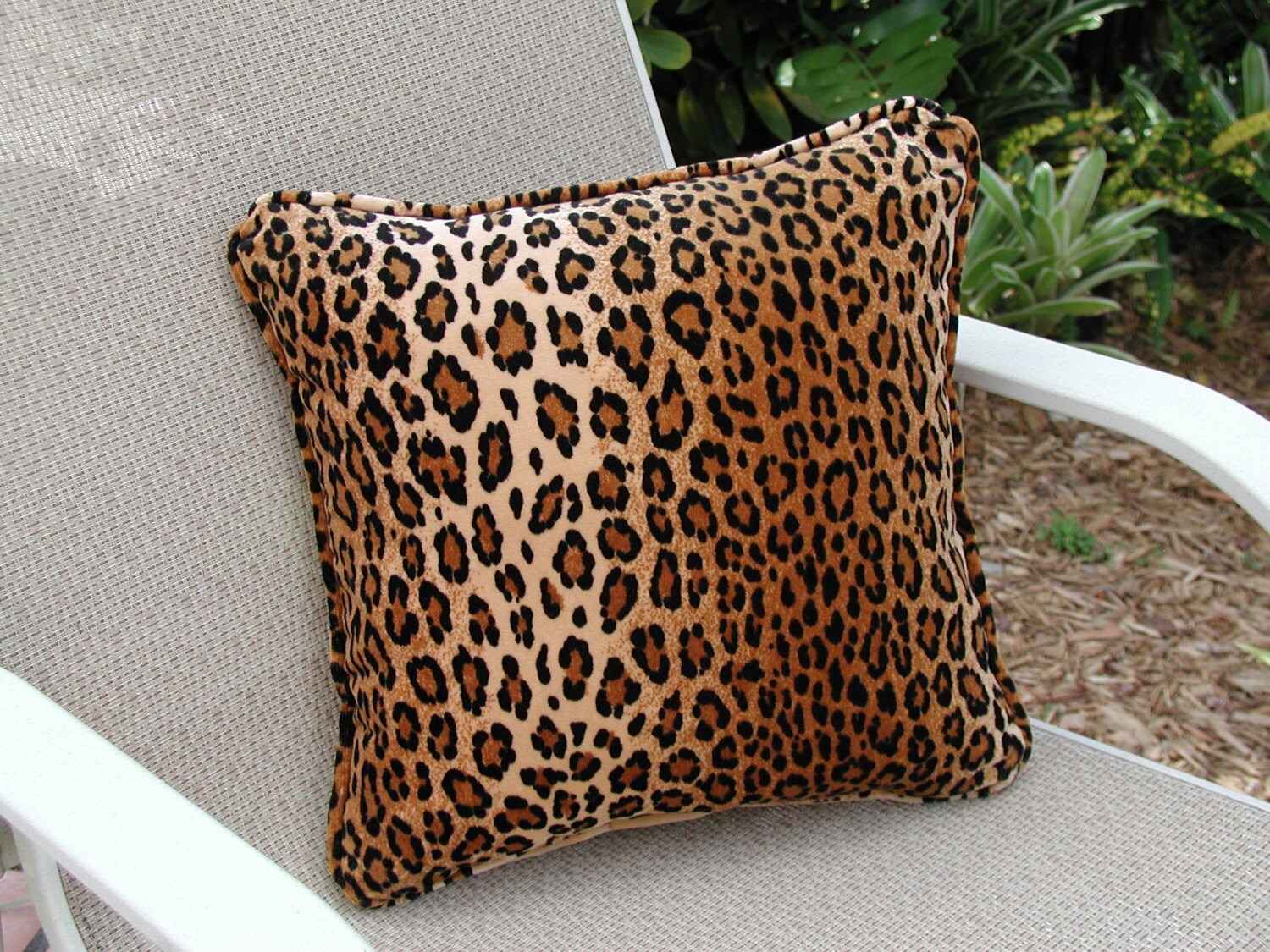 Cheetah Pillow, Animal Print Throw Pillow, British Velvet Pillow