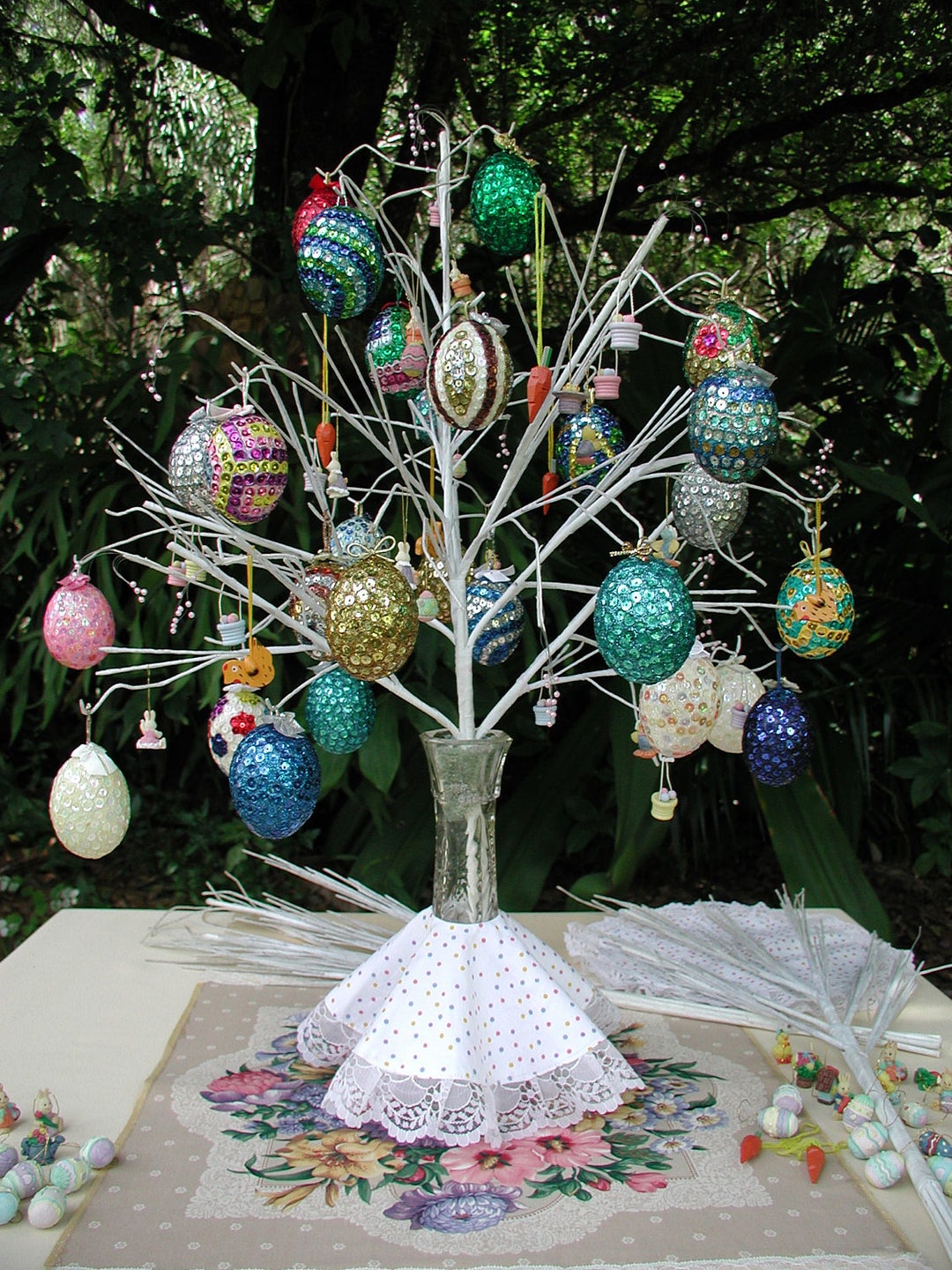 Easter Egg Tree Ornament Real Egg Ornaments Christmas Egg Etsy 日本