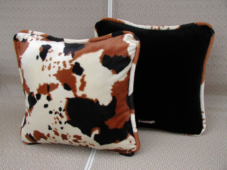 Brown Cow Blanket Cow Print Blanket Black Velvet Throw Etsy Australia