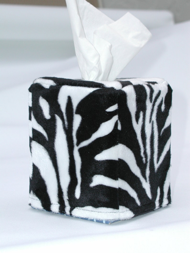 Animal Print Tissues, Zebra Print Tissues, Jaguar Print Tissues, Get Well Gift, Tissue Box Cover, washable Cover, Square Tissue Box Cover zebra
