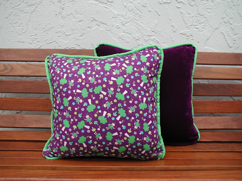 Purple Fairy Pattern Print Hooded Blanket