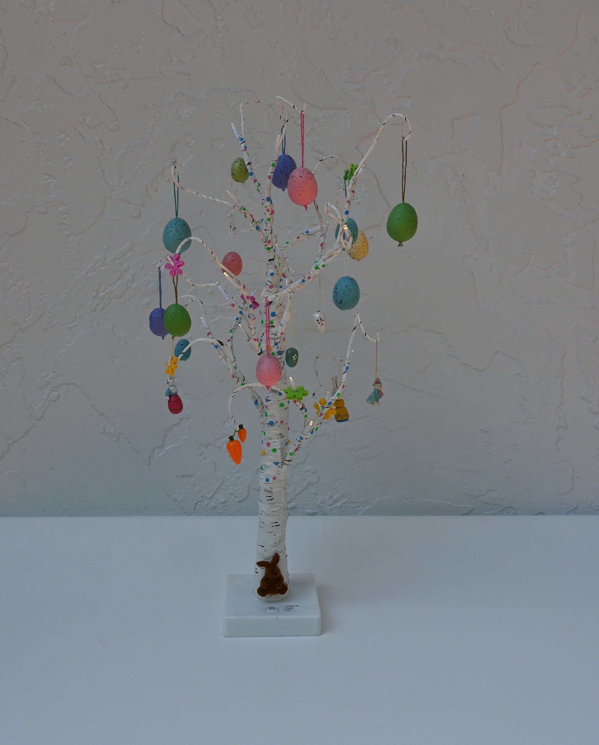 Easter Tree With 20 LED Lights, Hand Painted Bark, 3 AA Battery ...