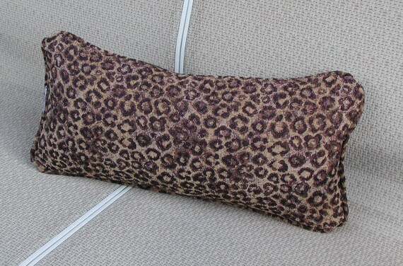 Leopard Lumbar Pillow Animal Print Lumbar Leopard Throw Etsy