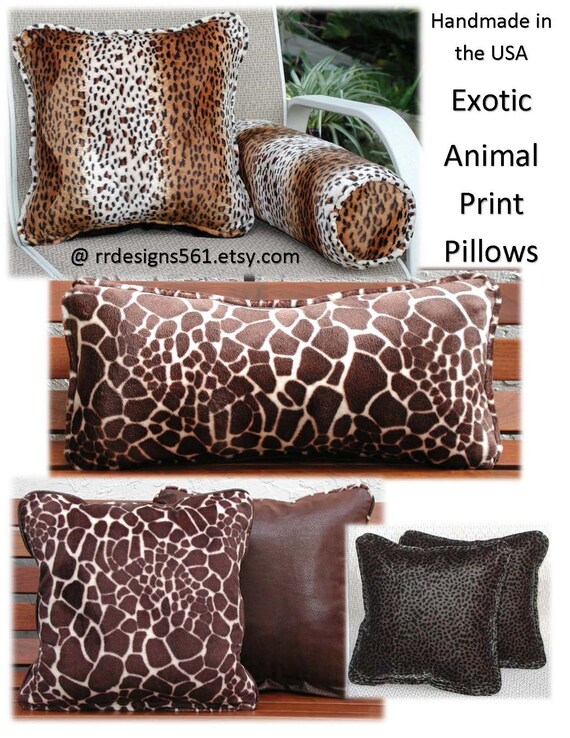 exotic throw pillows