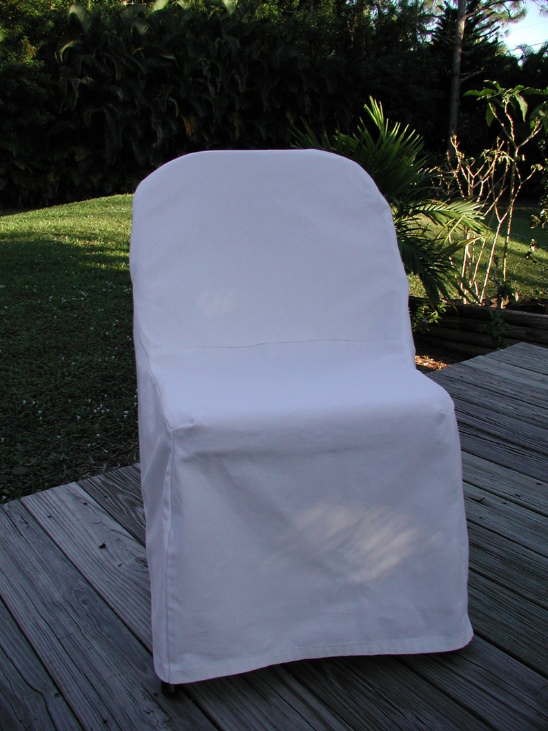 Folding Chair White Slipcovers, Custom Chair Covers, Chair Slipcovers
